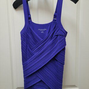 Soft Surroundings zig zag design vibrant purple top. Size M